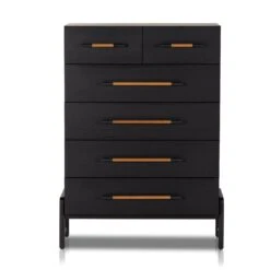 Rosedale 6 Drawer Tall Dresser 24 Rosedale 6 Drawer Tall Dresser -Noir || Bloomingville Shop 108708 003 FRT 1