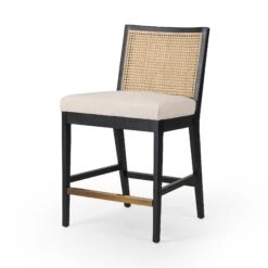 Antonia Cane Armless Bar + Counter Stool -Noir || Bloomingville Shop 229202 010 PRM 1