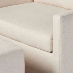 Maddie Slipcover Chair With Ottoman 15 Maddie Slipcover Chair With Ottoman -Noir || Bloomingville Shop 238944 001 DET 4