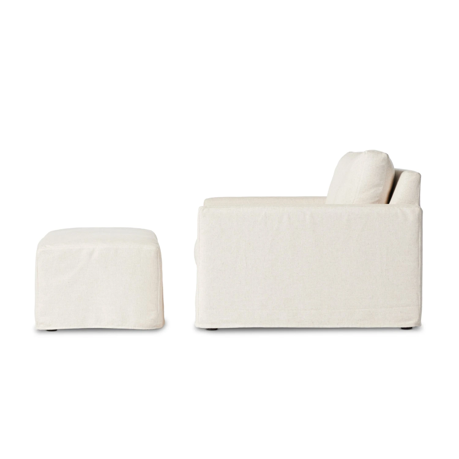 Maddie Slipcover Chair With Ottoman 8 Maddie Slipcover Chair With Ottoman - Image 6