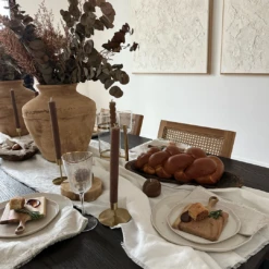 Leather Pleated 10" Taper Candles, Set Of 12 -Noir || Bloomingville Shop 38 763e0a93 a797 4e7d be15 82dccaf55646