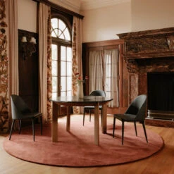 Nolan Round Dining Table -Noir || Bloomingville Shop AngleandBurtonBlackDining