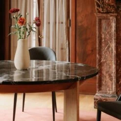 Nolan Round Dining Table -Noir || Bloomingville Shop AngleandBurtonBlackDining 03