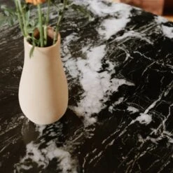 Nolan Round Dining Table -Noir || Bloomingville Shop AngleandBurtonBlackDining 04