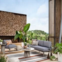 Bowman Outdoor End Table 22 Bowman Outdoor End Table -Noir || Bloomingville Shop Bowman Outdoor End Table StyleMeGHD Outdoor Occasional Tables 2