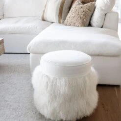 Noir || Bloomingville Shop -Noir || Bloomingville Shop Cecil Pouf StyleMeGHD Ottomans Benches Poufs 2