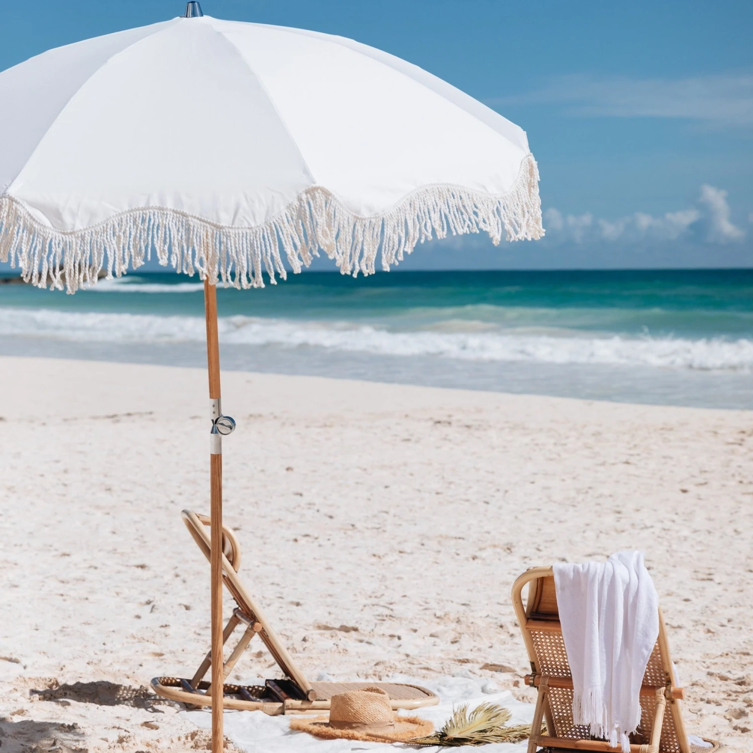 Fringe Beach Umbrella 7 Fringe Beach Umbrella - Image 5