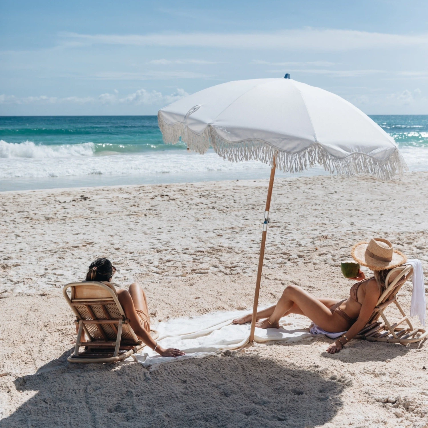 Fringe Beach Umbrella 12 Fringe Beach Umbrella - Image 10