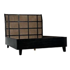 Noir Porto Bed A, Queen -Noir || Bloomingville Shop GBED133QHB A lg deb86222 a4f2 4e38 8b17 96805dd440ba