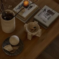 Travertine Tray -Noir || Bloomingville Shop LIVING ROOM 1144