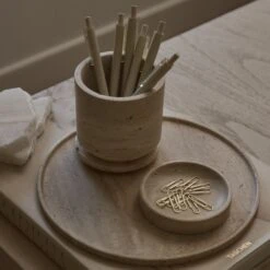 Small Travertine Dish 9 Small Travertine Dish -Noir || Bloomingville Shop OFFICE 1220