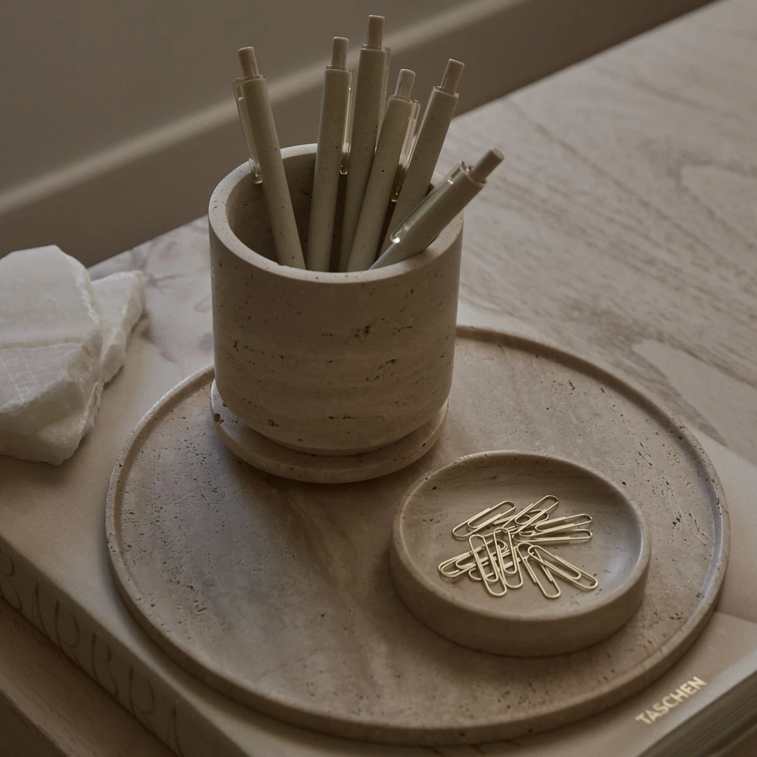 Small Travertine Dish 5 Small Travertine Dish - Image 3