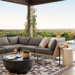 Otero Outdoor Round End Table 11 Otero Outdoor Round End Table -Noir || Bloomingville Shop Otero Outdoor Round End Table StyleMeGHD Outdoor Occasional Tables 2