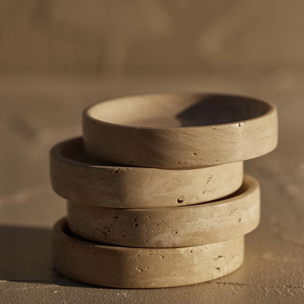 Small Travertine Dish 3 Small Travertine Dish