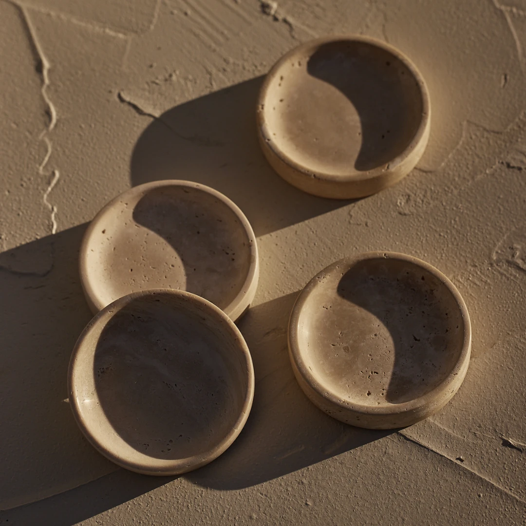 Small Travertine Dish 6 Small Travertine Dish - Image 4