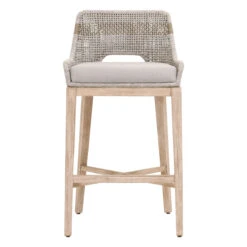 Tapestry Bar + Counter Stool -Noir || Bloomingville Shop TapestryBarstool TaupeWhite 1 01