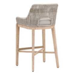 Tapestry Bar + Counter Stool -Noir || Bloomingville Shop TapestryBarstool TaupeWhite 1 04