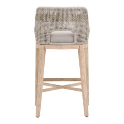Tapestry Bar + Counter Stool -Noir || Bloomingville Shop TapestryBarstool TaupeWhite 1 05