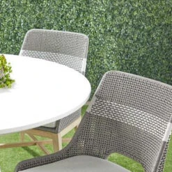 Tapestry Dining Chair -Noir || Bloomingville Shop Tapestry Outdoor Dining Chair Dove Flat Rope 2 08