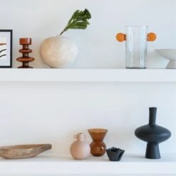 Decorative Vase Round -Noir || Bloomingville Shop UNC106084 7