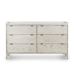 Viggo 6 Drawer Dresser-Vintage White Oak