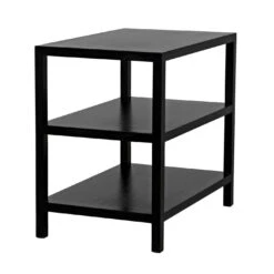 Noir 2 Shelf Side Table 24 Noir 2 Shelf Side Table -Noir || Bloomingville Shop gtab235hb 5 lg