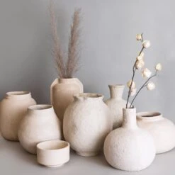 Paper Mache Pot -Noir || Bloomingville Shop paper mache vases f814c590 fc5a 4046 8f6a a1adee163ebd